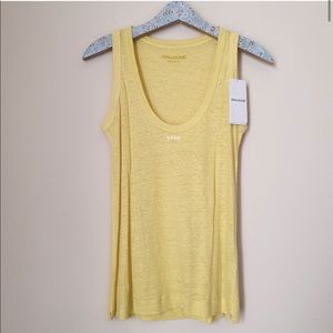 Zadig & Voltaire M LOVE Linen Tank Jaune Yellow